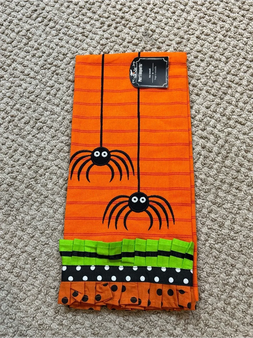 Lot of Six Mixed Brand Halloween Towels - One brand new from Pier 1
